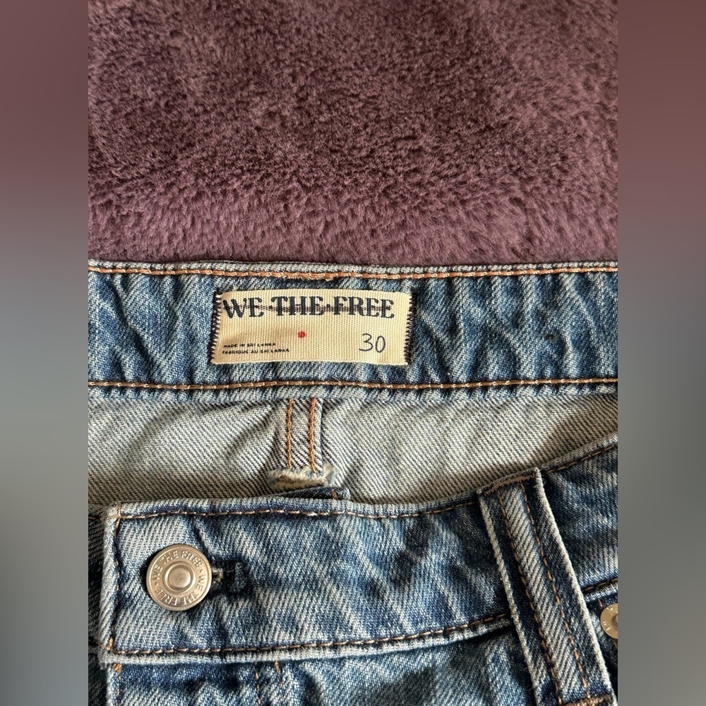 NWT FREE PEOPLE We the Free Chani Denim Skirt Size 30 Sweetly Stoned - Picture 7 of 12